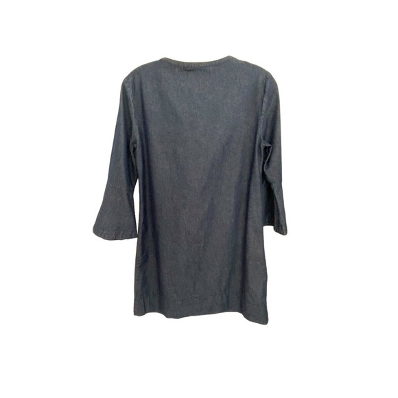 Draper James Denim Dress Women's Size 2 Bell Sleeve - Picture 6 of 8